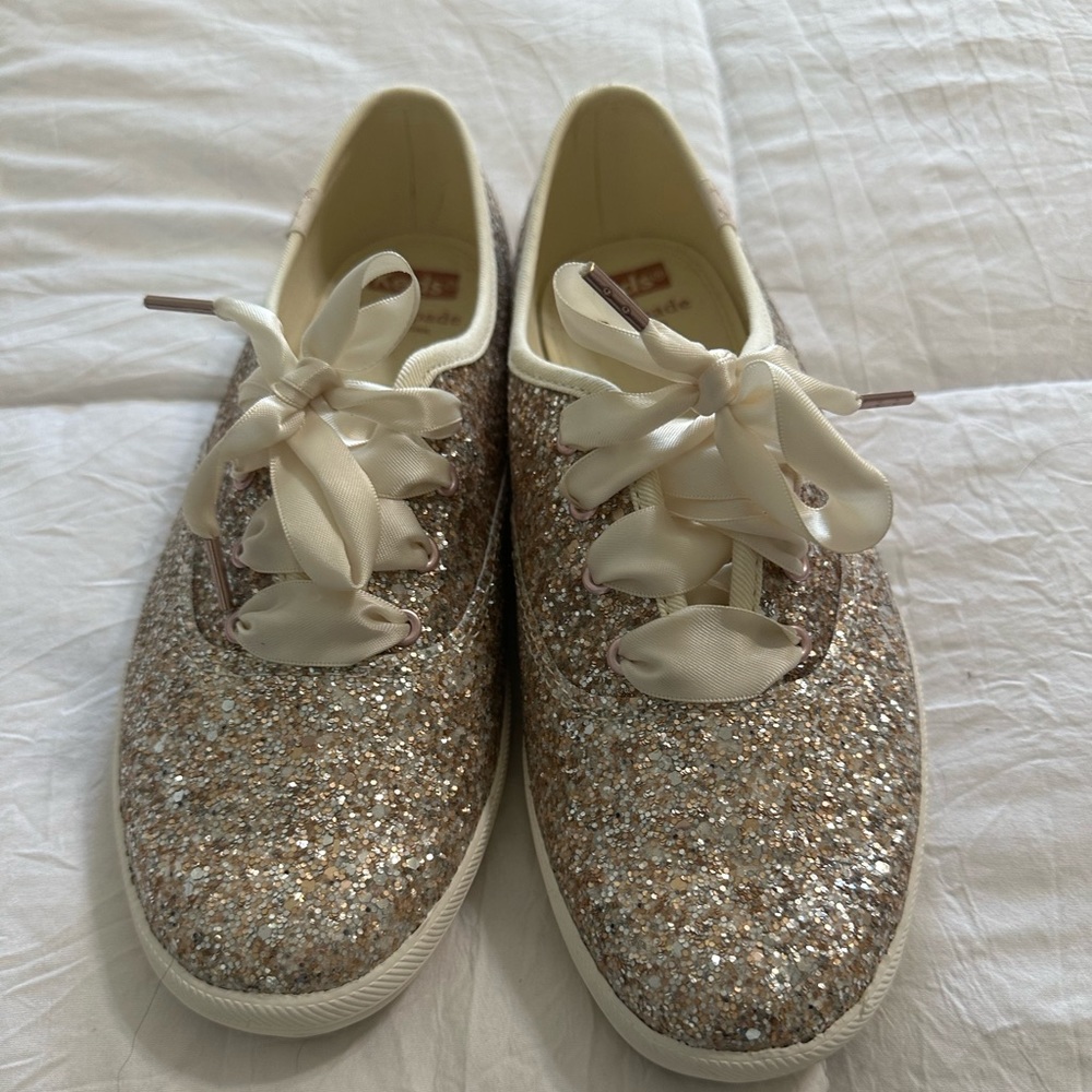 Keds x Kate Spade glitter shoes, size 6